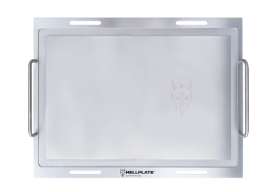 Glatte Grillplatte für den Rost